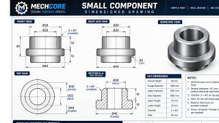 How to Design a Flanged Bushing in SolidWorks | Step-by-Step Tutorial | #solidworkstutorial #cadcam