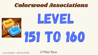 Colorwood Association Level 151 - 160 Answers | Relaxing Word Association Puzzle 🧩