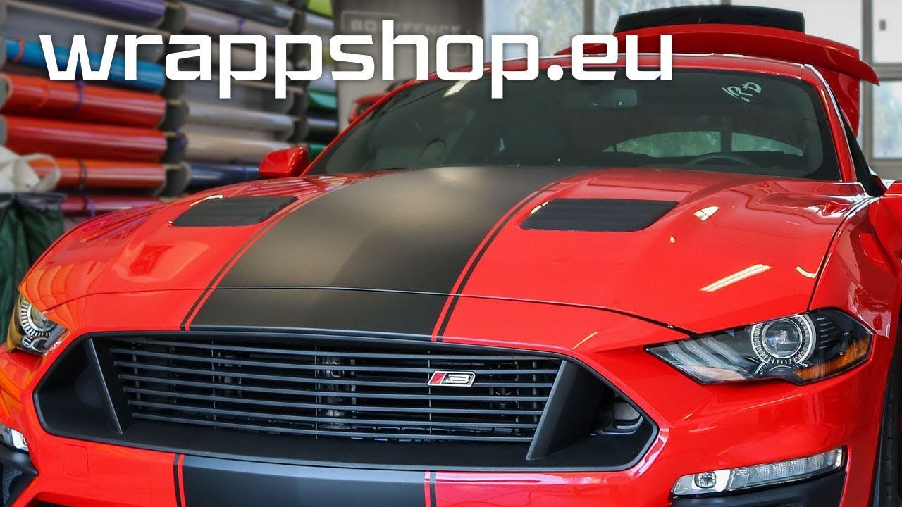HOW TO INSTALL Mustang Roush Charged Racing Stripes | Car Wrapping | wrappshop.eu