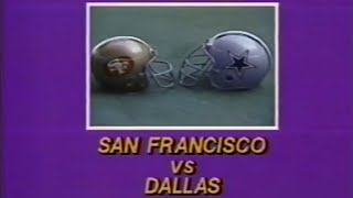 1980 Dallas Cowboys vs San Francisco 49ers Week 6 (Broadcast+Roger Staubach Commentary)