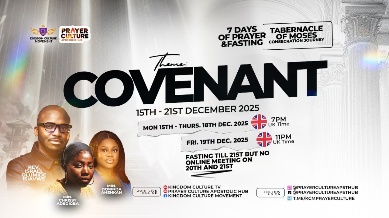 Tabernacle of Moses 25| Night 3|Rev Israel Olumide Isiavwe|Prayer Culture Apostolic Hub |17/12/25
