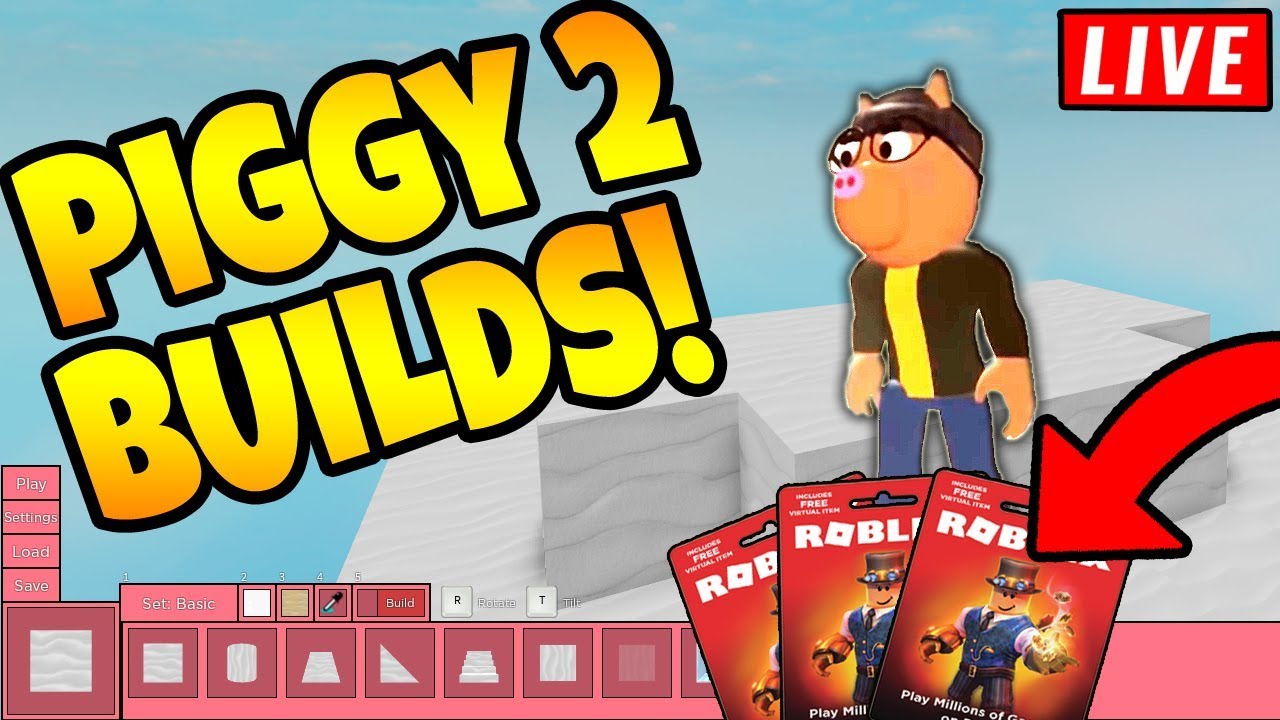 🔴 PLAYING YOUR BUILDS IN PIGGY | ROBUX GIVEAWAY - YouTube