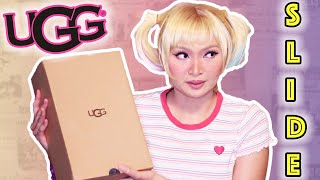 UGG OH YEAH SLIDE REVIEW (BIG KIDS) | Try On Review, Differences with Women's Slides