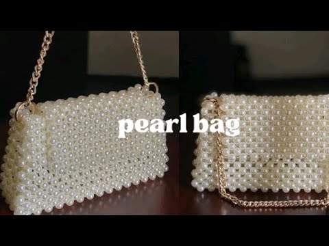 Handmade DIY Bag Pearl Chain Large Beads Chain Handbag Strap with Hand  Carry Beaded Short Chain Bag Chains for Handbags Purse Chains for Handbags