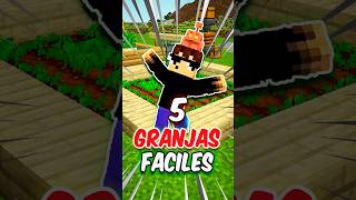 Las 5 MEJORES GRANJAS que TODO mundo debería hacer PRIMERO #minecraft #mcpe #minecraftjava