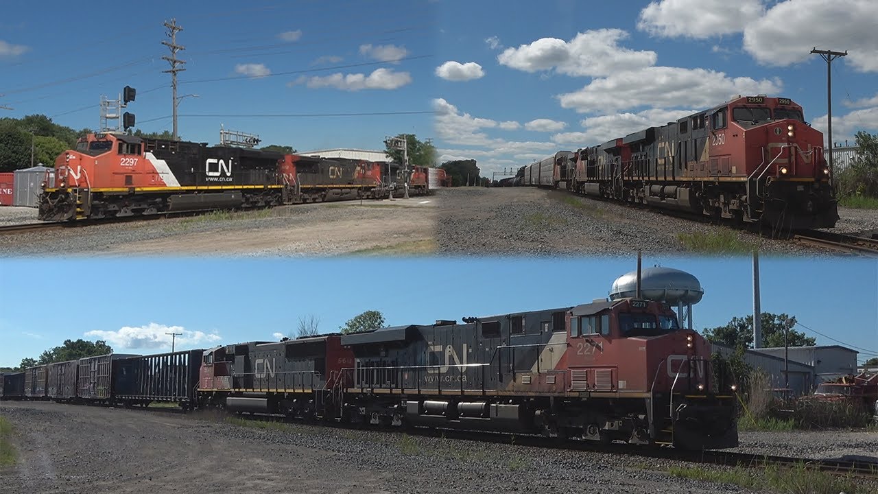 3 Trains at Port Huron, MI 8/2/22 YouTube