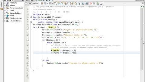 Conversión de números decimales a binarios JAVA/Cursos de Programación
