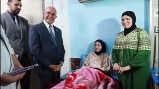 وزير الصحة يتابع الحالة الصحية للجرحى والمرضى الفلسطينيين في مدينة الطب ببغداد
