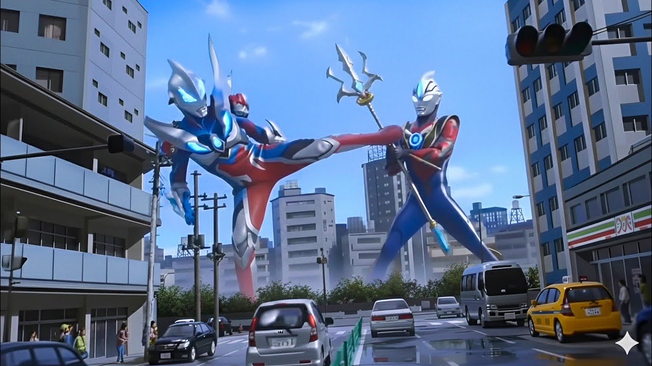 ULTRAMAN BUATAN AI YANG LAGI VIRAL DI TIKTOK!! ULTRAMAN ORB VS ULTRAMAN ORB