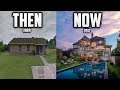 NFL players homes THEN & NOW!