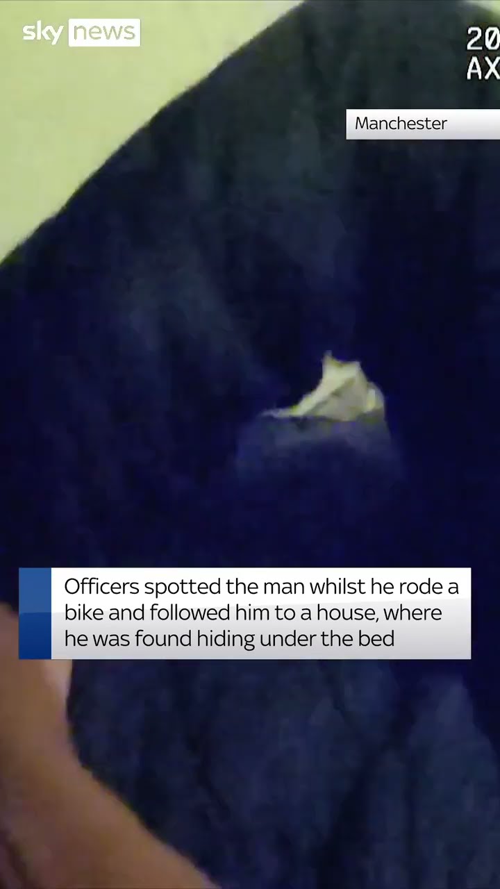 Suspected burglar hides from police under bed
