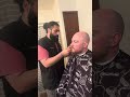 Moe giving our liquor sponsor a beard trim. #barber #beard #grooming #haircut #lifestyle #style