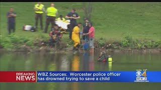 Worcester Police Officer, Child Drown In Pond
