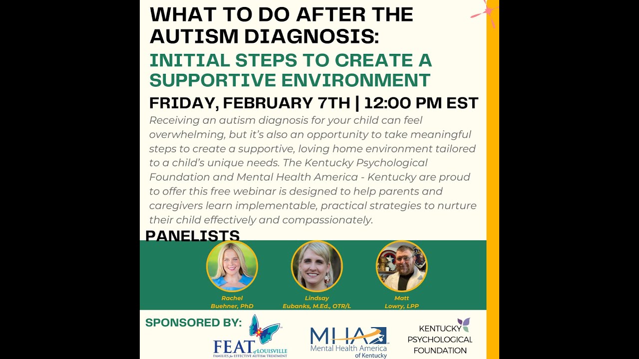 What to Do After the Autism Diagnosis: Initial Steps to Create a ...