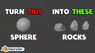 Low Poly Rocks Tutorial (Blender 4.0)