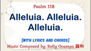 Video thumbnail of "EPISTLE: for 30 March 2024 Easter Vigil Mass | Psalm 118: Alleluia. Alleluia. Alleluia."