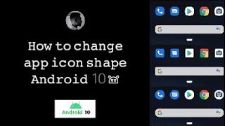 How to change app icons shape | Android 10 𖠌 screenshot 4