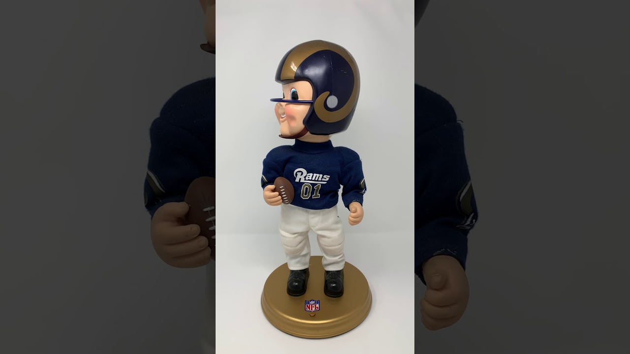 Vintage NFL St. Louis Rams Gemmy Industries Singing & Dancing Figure
