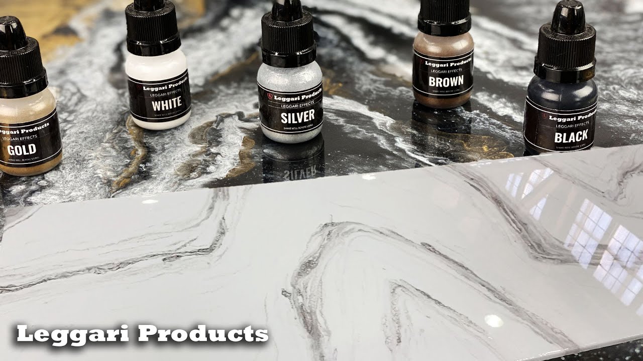 Unique Epoxy Pigments That Create Natural Looking Fracture Veins To Resemble Real Stone | Leggari