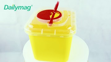 How to use Dailymag DMS-F06 6L medical sharps container