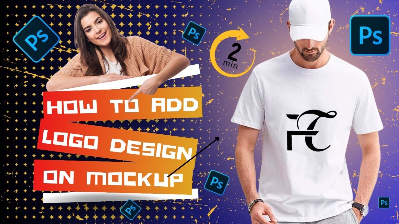 How to add Logo Design on Mockup in Photoshop | Photoshop Tutorial ...
