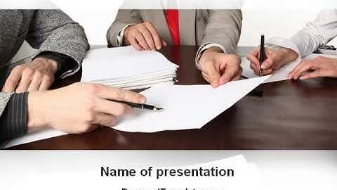 Business Meeting PowerPoint Template by PoweredTemplate.com