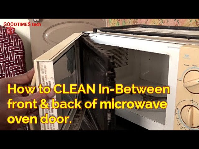 How to clean a microwave oven