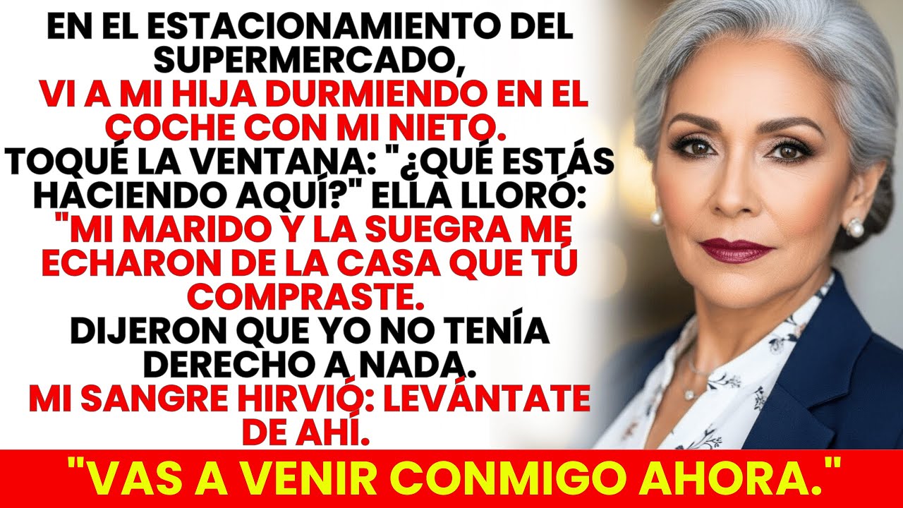 Vi A Mi Hija Y Mi Nieto Durmiendo En El Auto. 