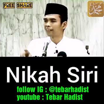 Tanya jawab hukum nikah sirih? | Ustadz Abdul Somad, LC, MA