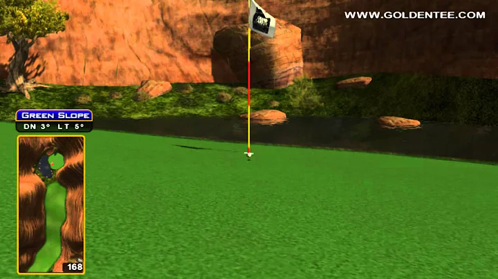 Golden Tee Great Shot on Grand Canyon!