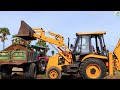 Mahindra 595 di turbo Tractor with trolley | JCB 3DX Machine | JCB Video | Come To Village