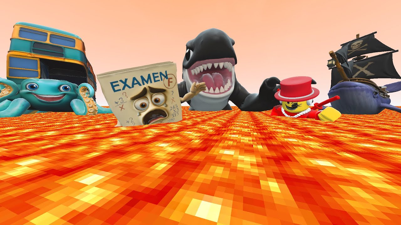 🔥 Lava Sea Which Color Is Stronger? All Italian Brainrot Memes Spartan Kicking Garry's Mod🔥