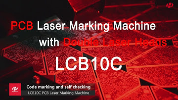【HGTECH】PCB Laser Marking Machine with Double Laser Heads LCB10C