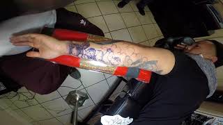 Cherub tattoo time lapse