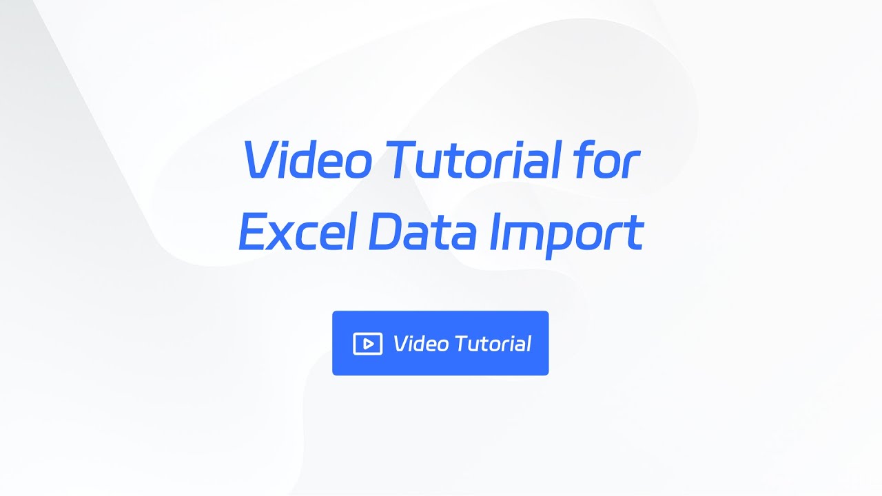 Video Tutorial for Excel Data Import - YouTube