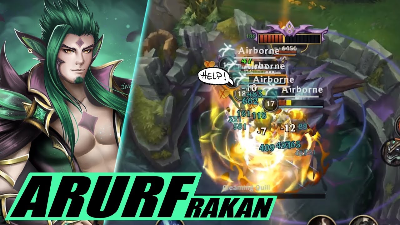 Wild Rift Arurf ARURF AP RAKAN = ONE COMBO DELETE WILD RIFT - YouTube