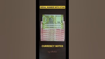Banknotes # serial number with star # From my collection..