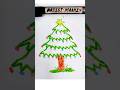 Christmas Tree Drawing 🎄❣️🎄#art #satisfying #trending #shorts #christmas