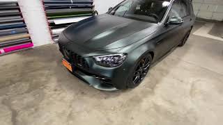 KPMF Satin Dark Sage on this E63 Wagon!