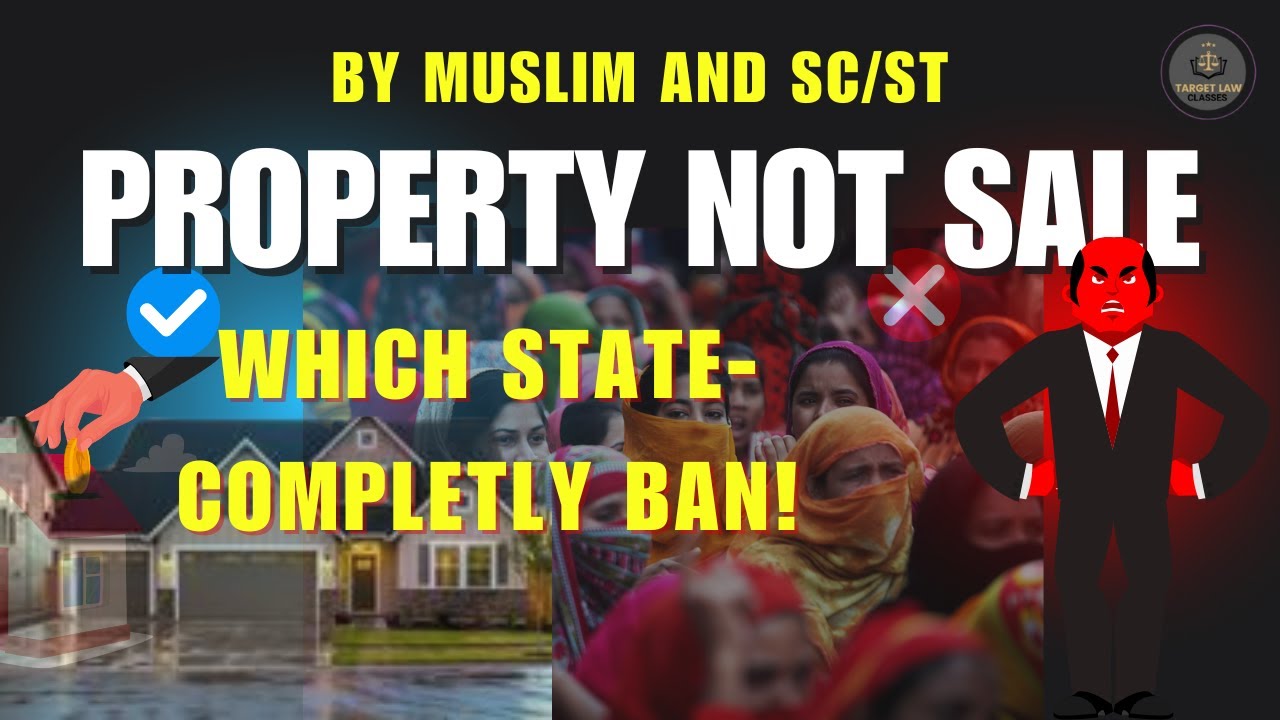 Property not sale by Mohammedan and SC, ST | SC, ST and Muslim property not sale or purchase