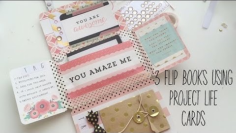 3 ways to make mail using project life cards