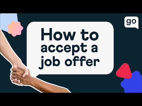 How To Accept A Job Offer Examples Templates