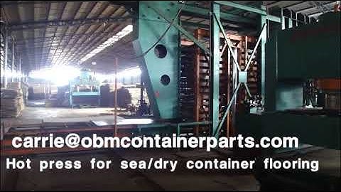 Bamboo plywood container flooring hot press show