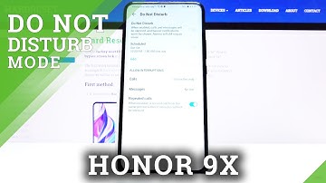 How to Activate DND Mode in Honor 9x - Do Not Disturb Mode