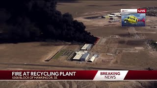Albuquerque recycling plant fire - 5:15 pm update