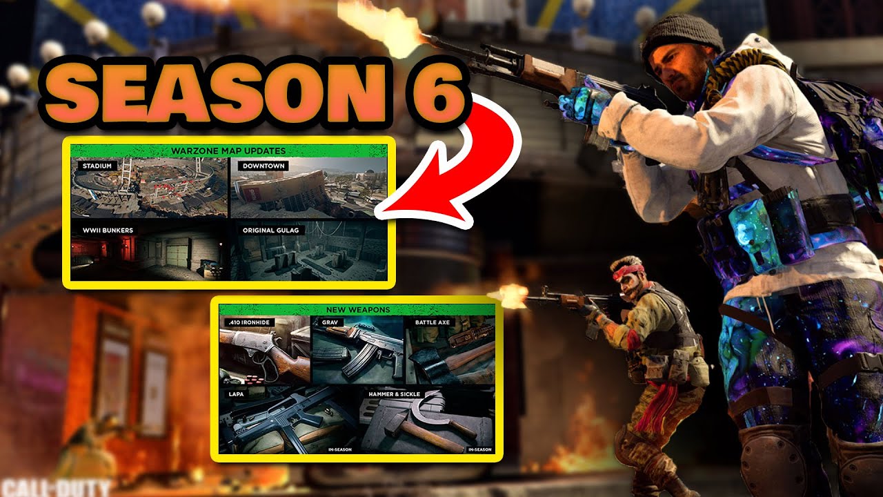 Cold War and Warzone Season 6 Roadmap | MASSIVE Verdansk Map Changes