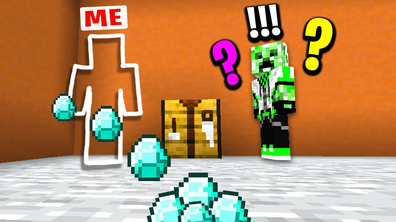 Invisibility trolling minecraft noob...