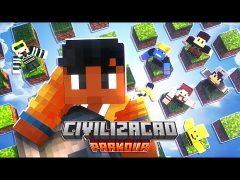 ENTRAMOS NA CIVILIZAÇÃO PARKOUR no MINECRAFT