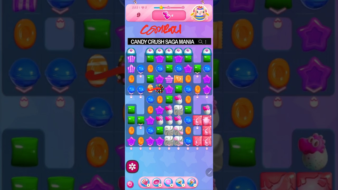 Candy Crush Saga Level 282 NO BOOSTERS, All Star 2024
