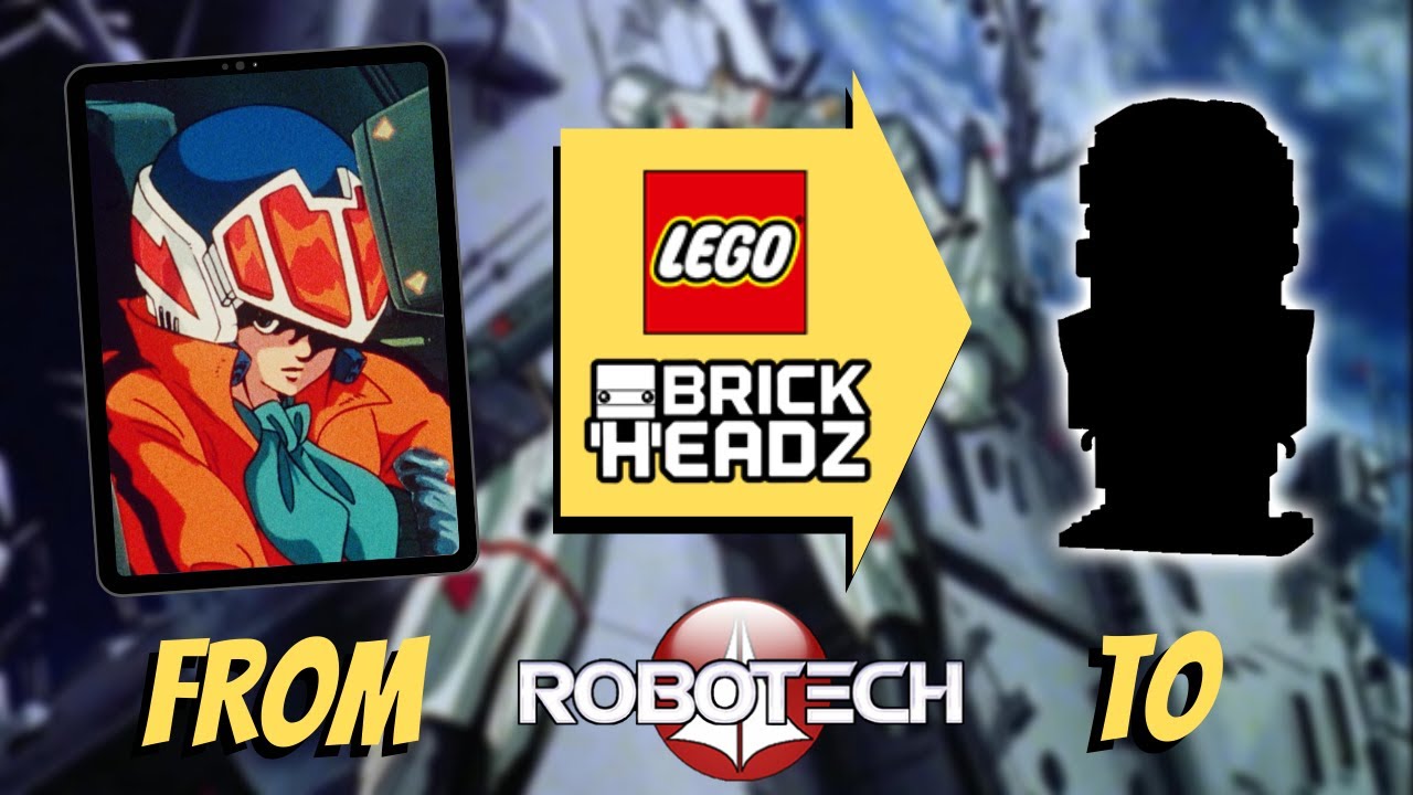 Rick Hunter (Robotech) LEGO IDEAS Custom Brickheadz | Satisfying Building Animation